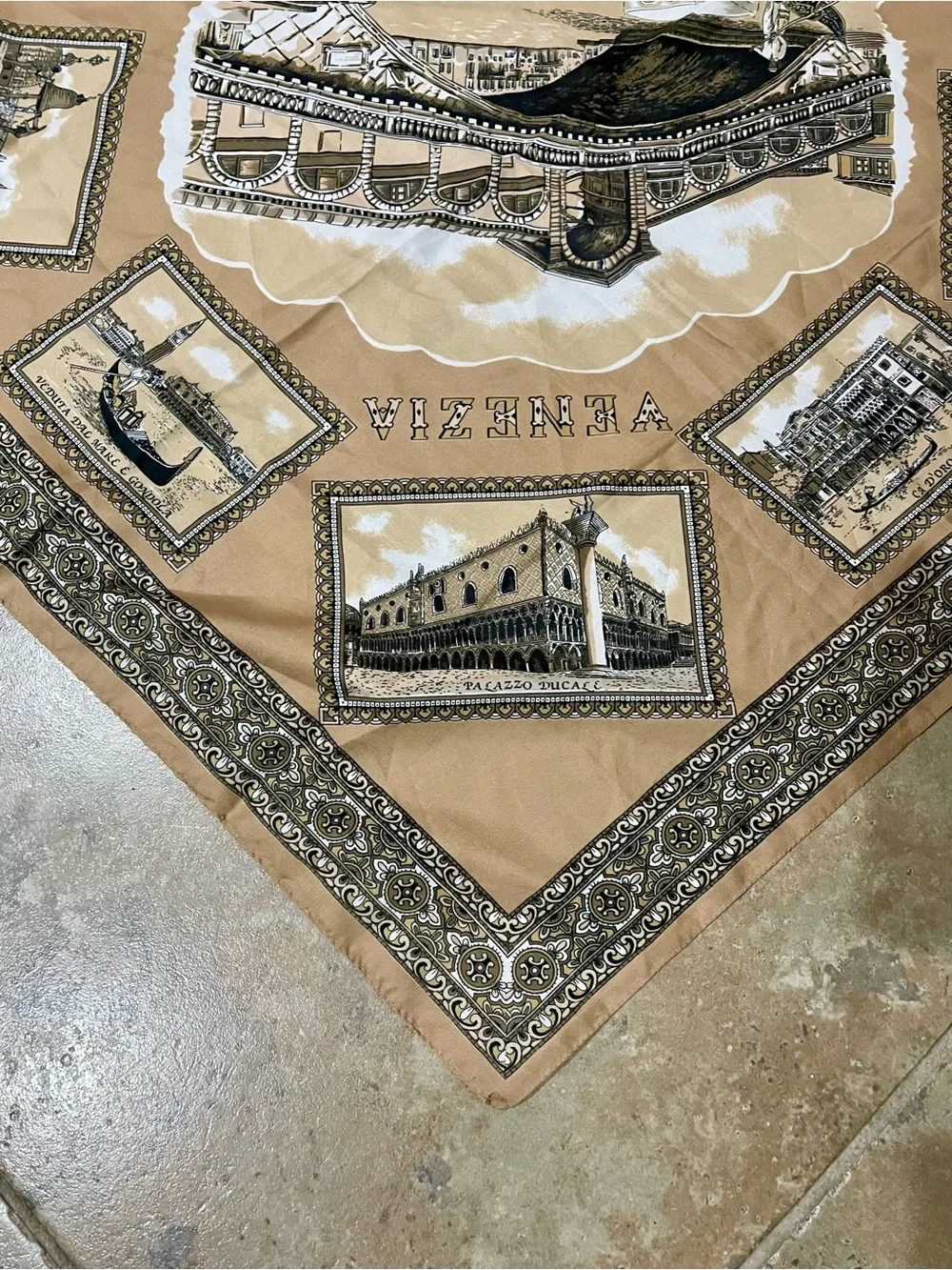 Vintage Venezia Scarf Made in Italy 30x30